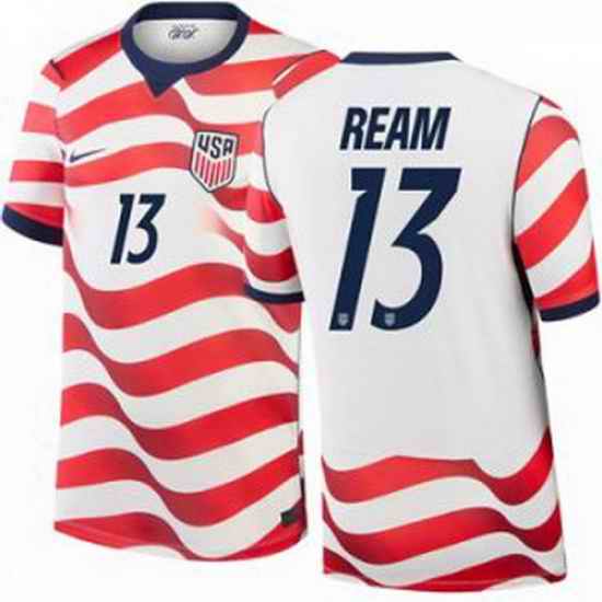 Men 13 Tim Ream USMNT 2026 Home Stadium Replica Jersey 1
